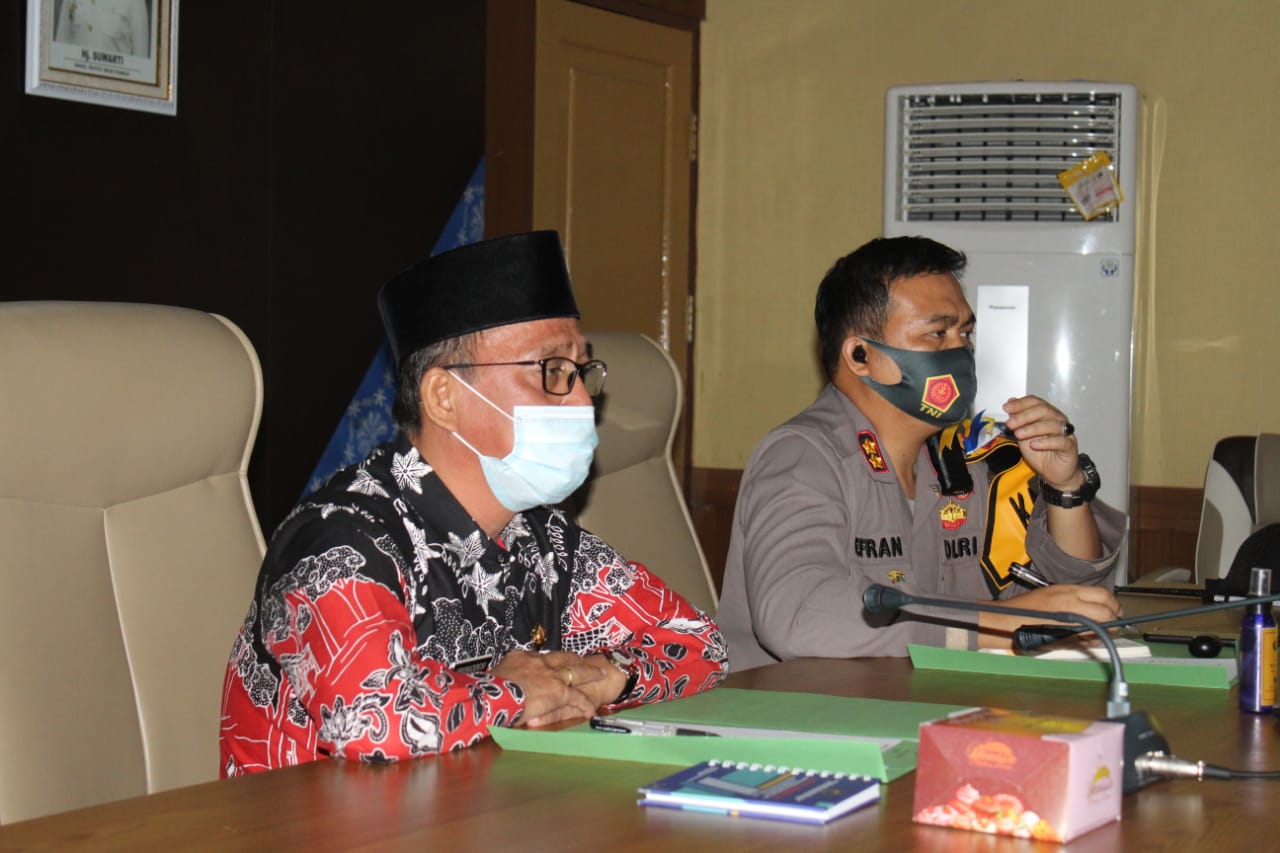 Pemkab dan Polres Mura Ikuti Rapat Koordinasi Persiapan Perayaaan HUT RI ke 75