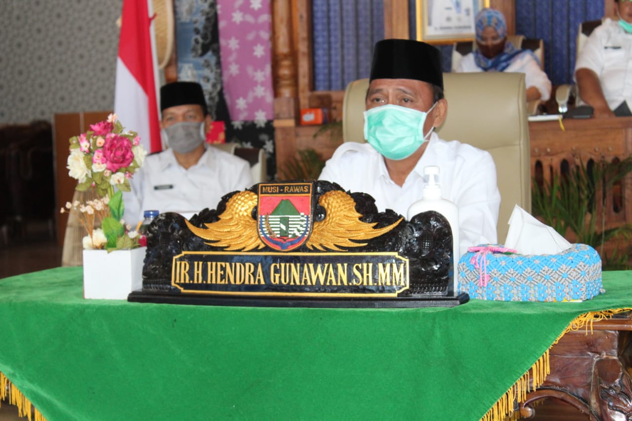 Melalui Vidcon, Sekda Mura EC Priskodesi Ikuti ANPK Bersama KPK RI