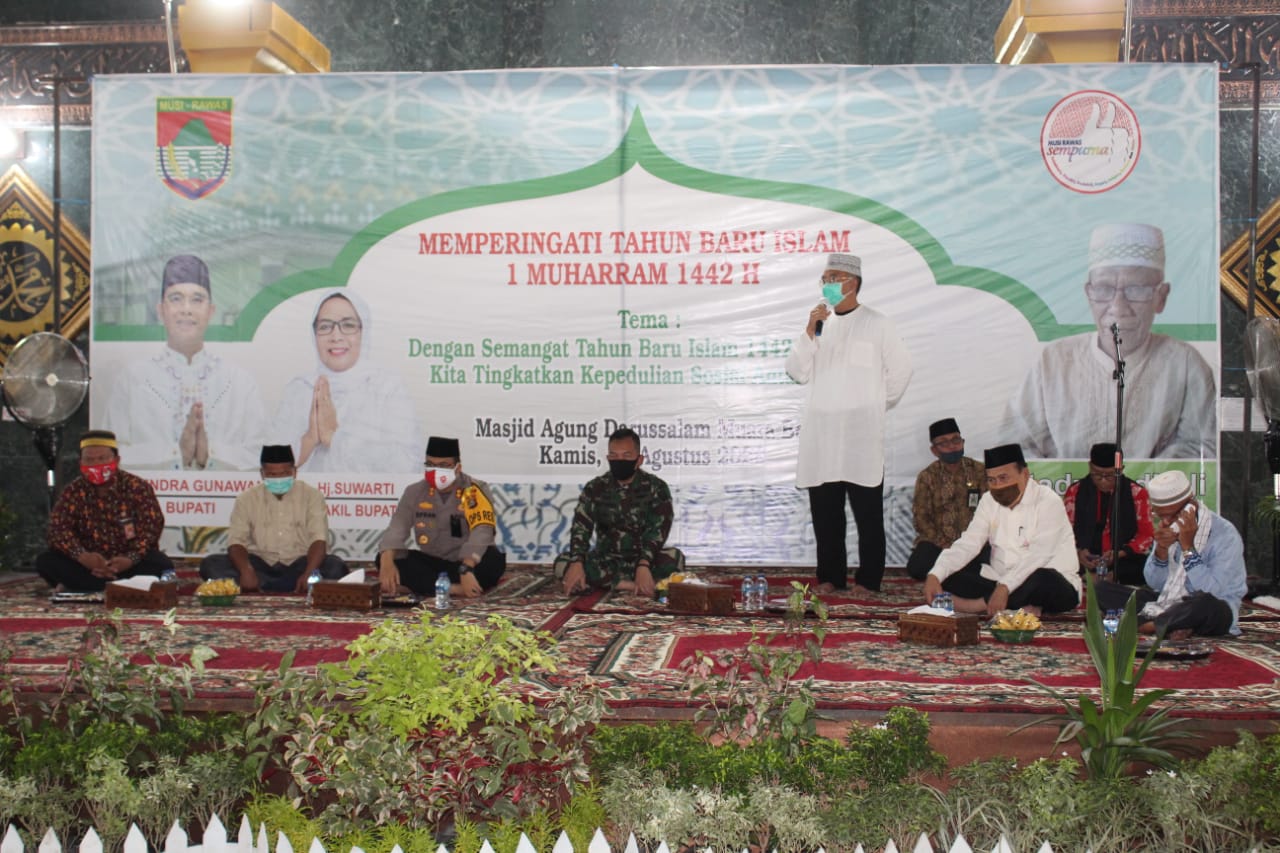 Bupati Mura Hadiri Peringatan 1 Muharram 1442 H di Masjid Agung Darussalam