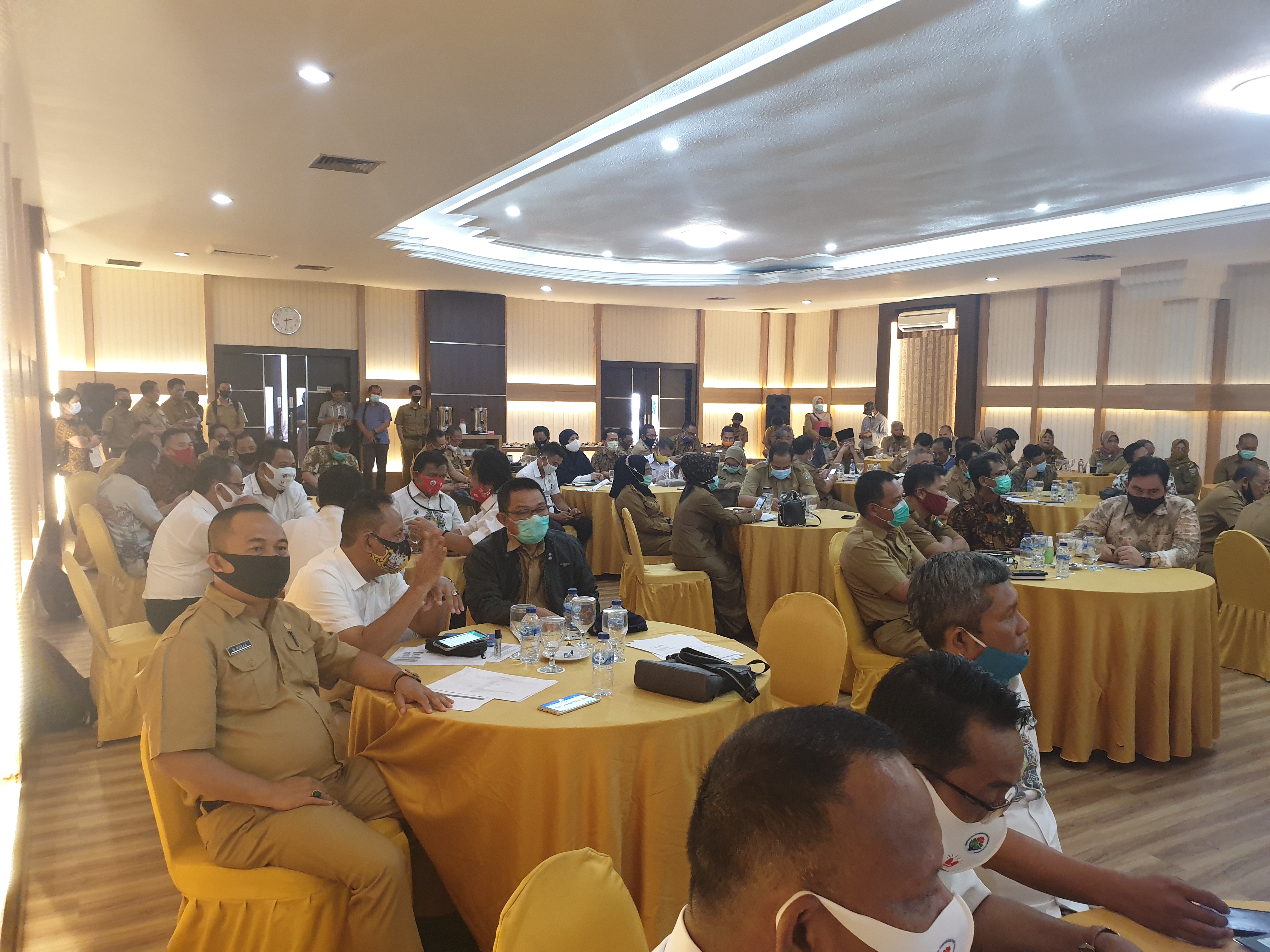 Pemkab Mura Hadiri Rakor Ketersedian Ambulance dan Internet Desa di Palembang