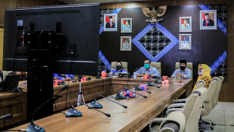 Pemerintah Kabupaten Musi Rawas ikuti Rakorwasdanas Tahun 2020 melalui Video conference