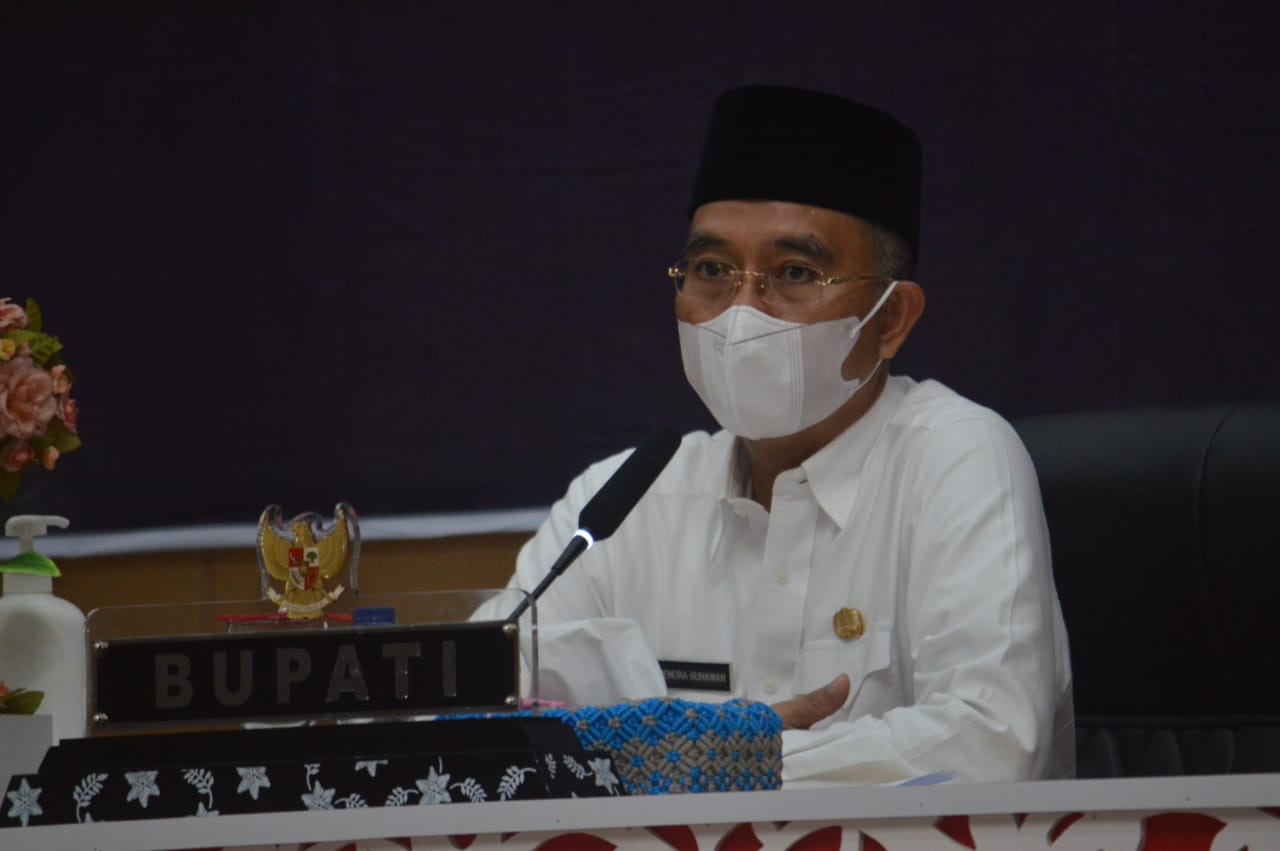 Bupati H2G Pimpin Langsung Rapat Staf Mingguan Bersama OPD dan Camat