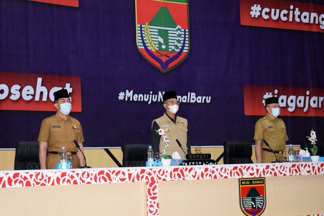 Rapat Staf, Bupati Mura : Upaya Dalam Mengantisipasi Terjadinya Bencana Alam Harus Dipersiapkan