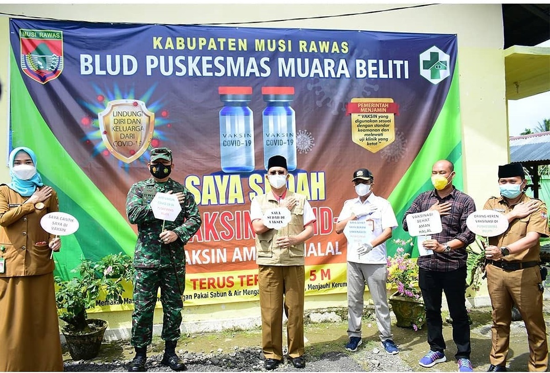 Bupati dan Forkopimda Canangkan Vaksinasi Covid-19 di Kabupaten Musi Rawas
