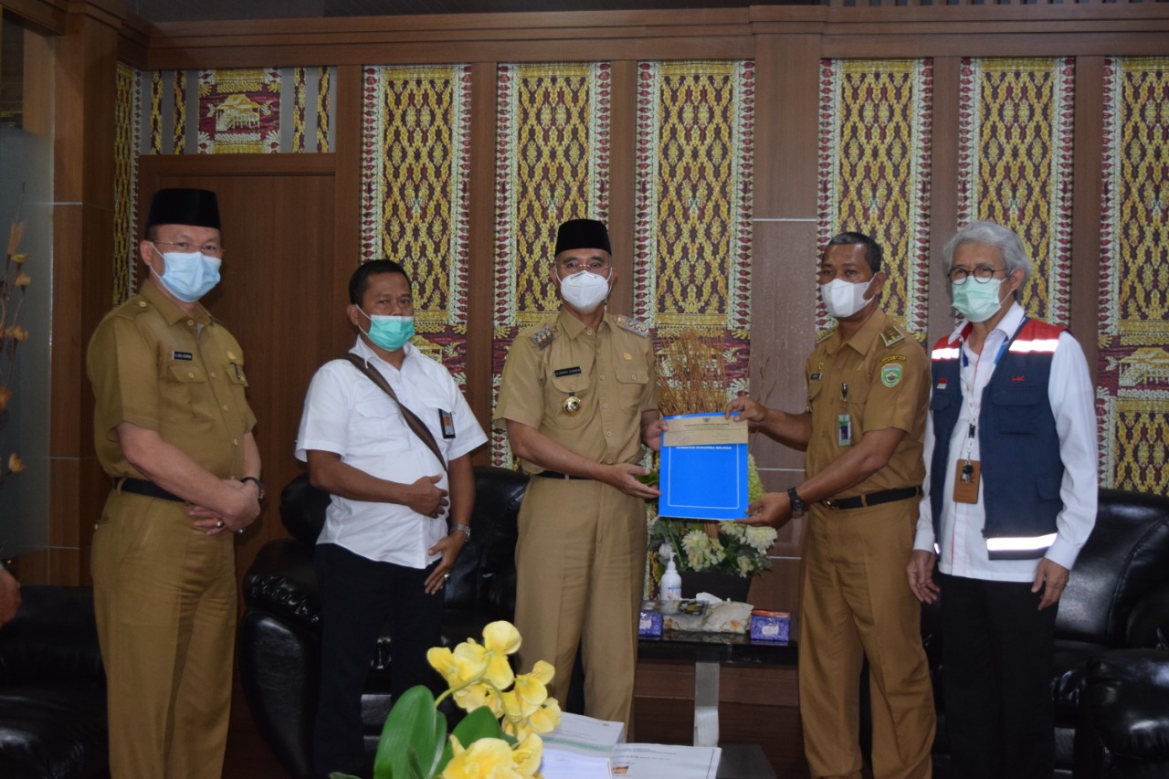 Bupati Terima Audiensi Asisten Pemerintahan & Kesra Prov. Sumatera Selatan bersama Project Director