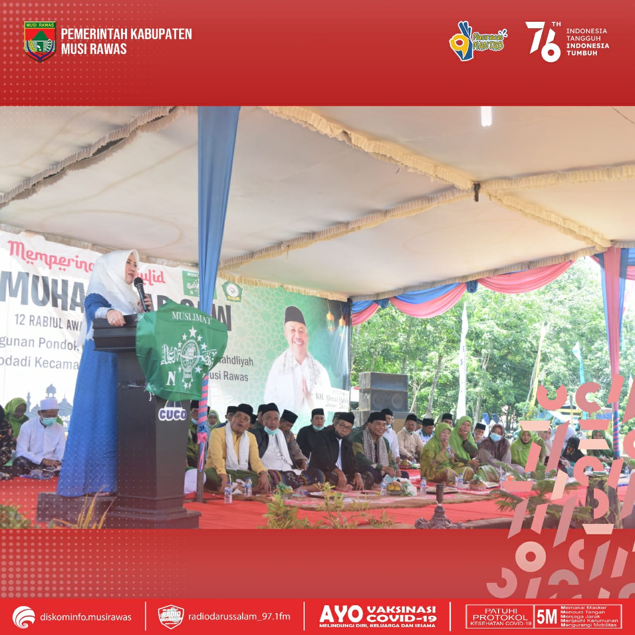 Peringatan Maulid Nabi Dan Pembukaan Pembangunan Ponpes Daarul Huffadh An-Nahdliyah