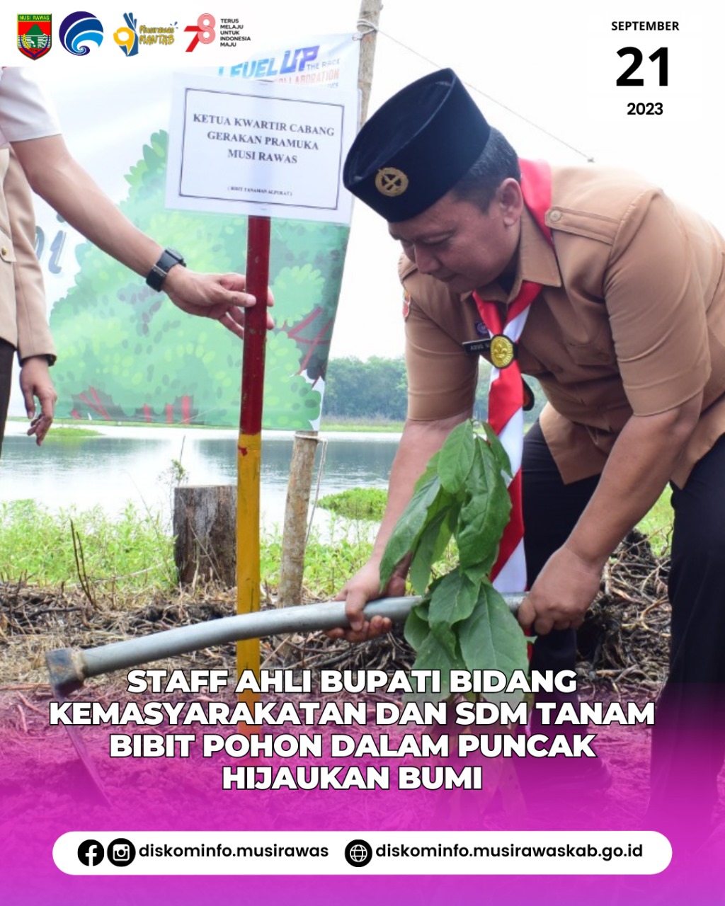 Penanaman bibit pohon dalam Puncak Hijaukan Bumi