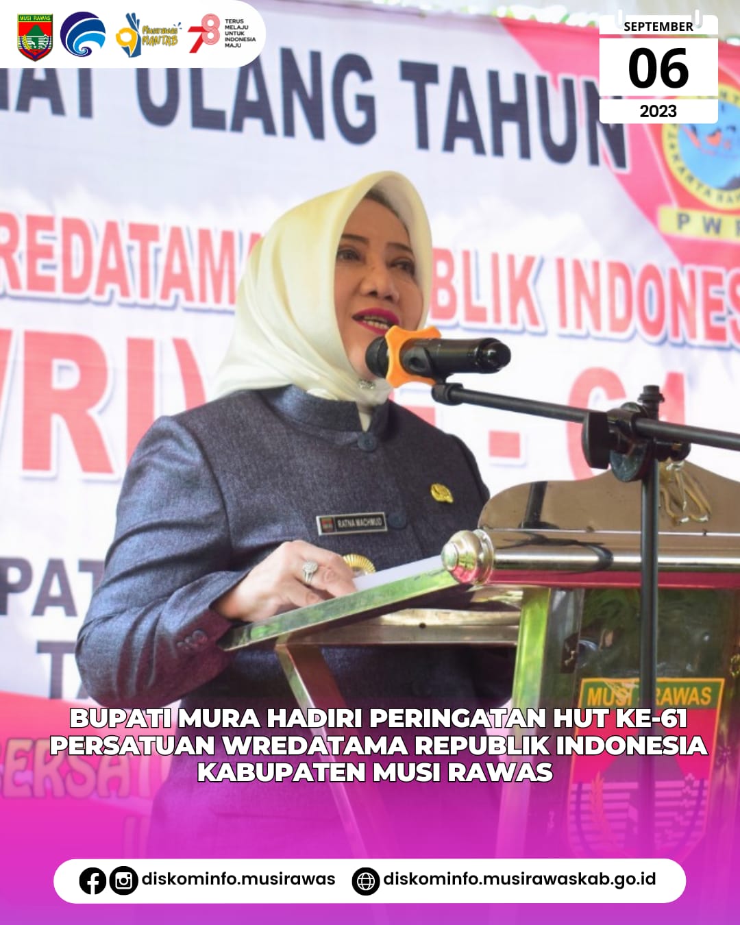 Peringatan HUT Ke 61 PWRI Kabupaten Musi Rawas