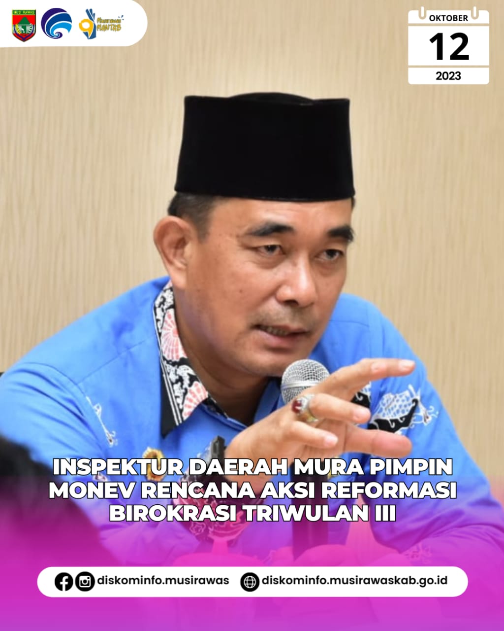 Monitoring dan Evaluasi Rencana Aksi Reformasi Birokrasi Triwulan III 2023