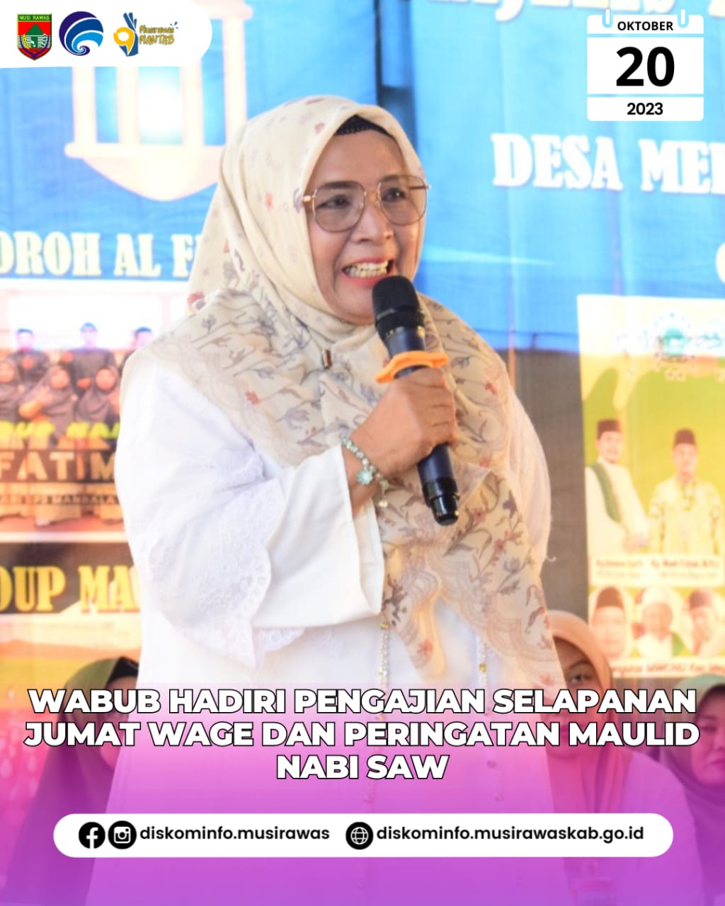Pengajian Selapanan Jumat Wage Majelis Talim Al Munawwaroh dan peringatan Maulid Nabi Muhammad SAW 1445 H