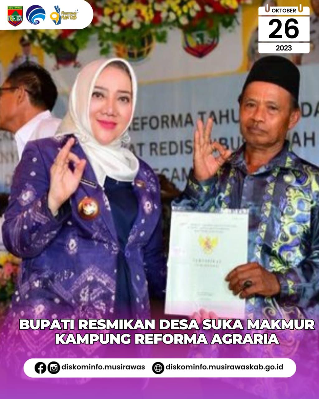 Peresmian Kampung Reforma Agraria