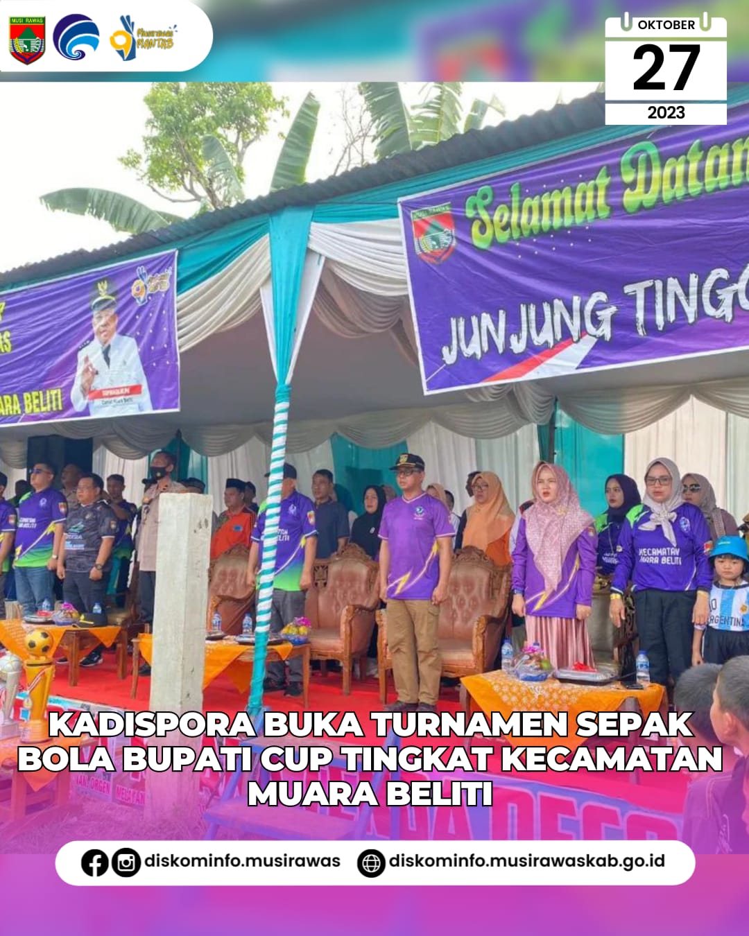 Turnamen Sepak Bola Bupati Cup Tingkat Kecamatan Muara Beliti