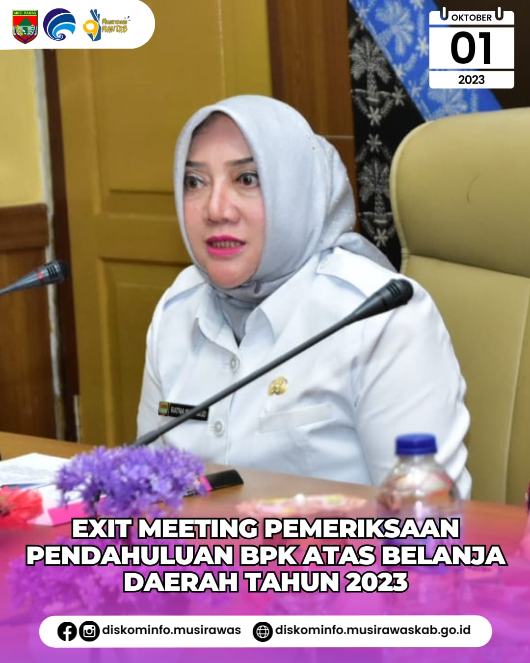 Exit Meeting Pemeriksaan Pendahuluan BPK atas Belanja Daerah TA 2023