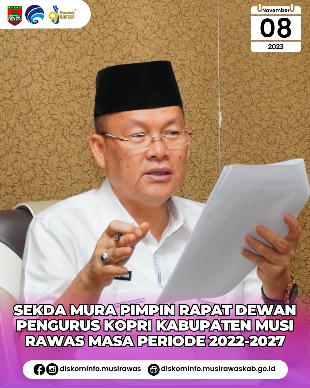 Rapat Dewan Pengurus Korpri Kabupaten Musi Rawas Masa Periode 2022 2027