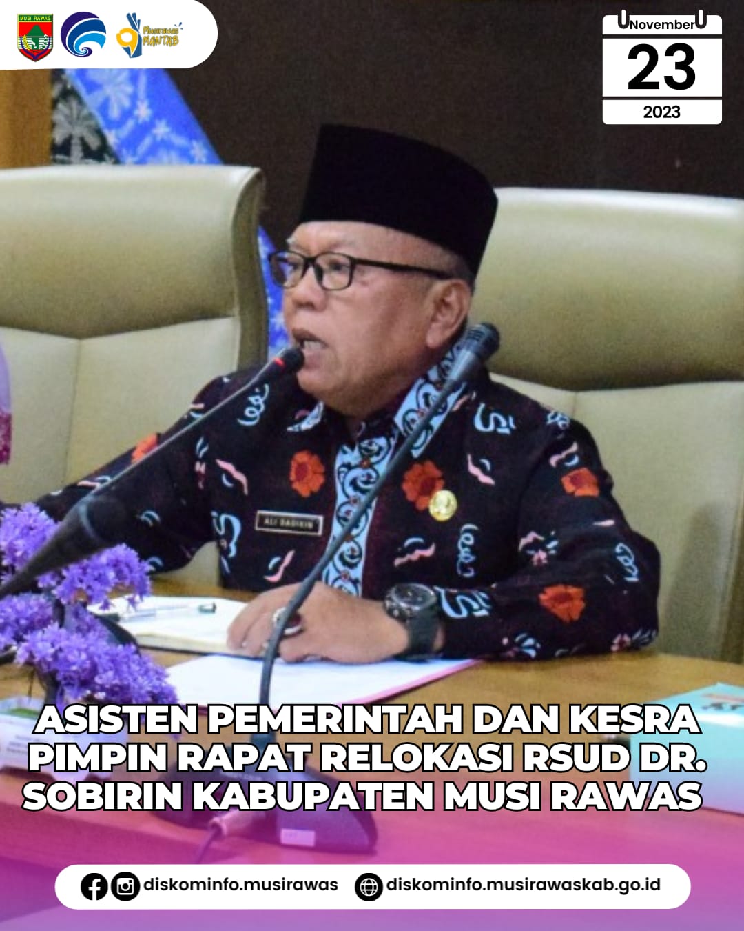 Rapat Relokasi RSUD dr. Sobirin Kabupaten Musi Rawas