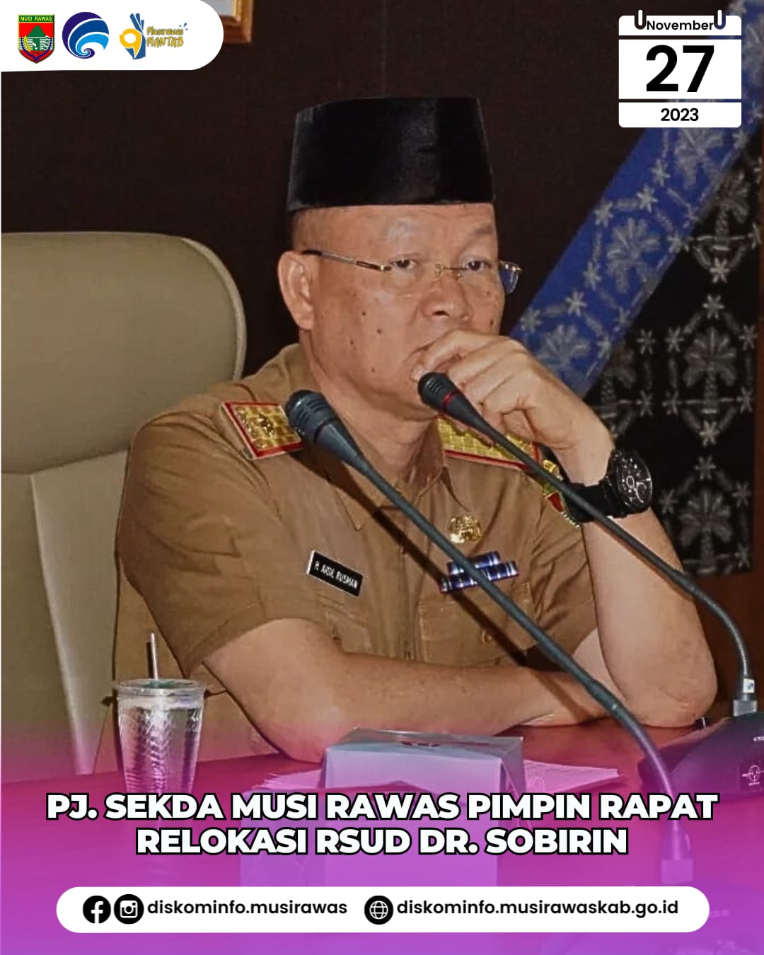 Rapat Relokasi RSUD dr. Sobirin Kabupaten Musi Rawas