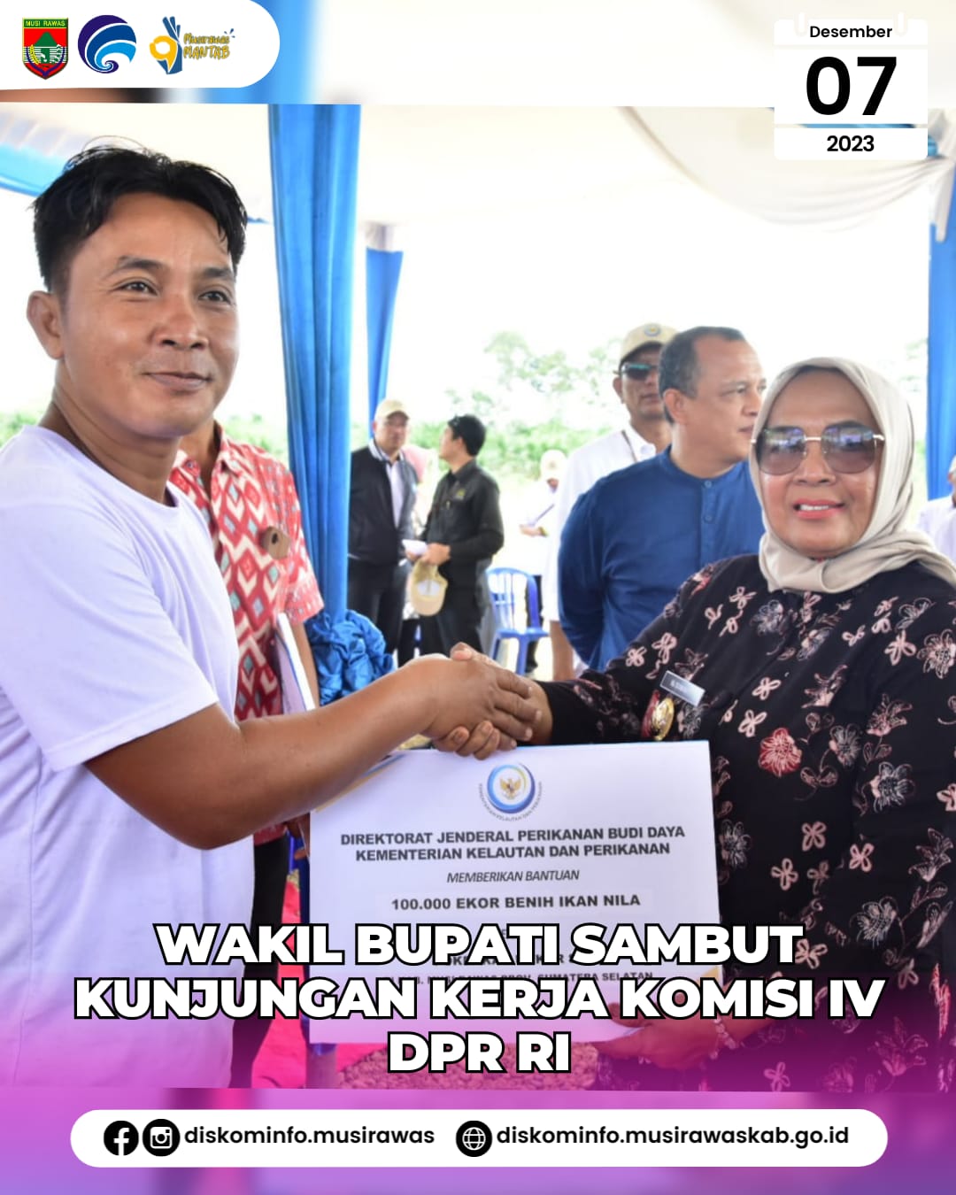 Wakil Bupati Sambut Kunjungan Kerja Komisi IV DPR RI