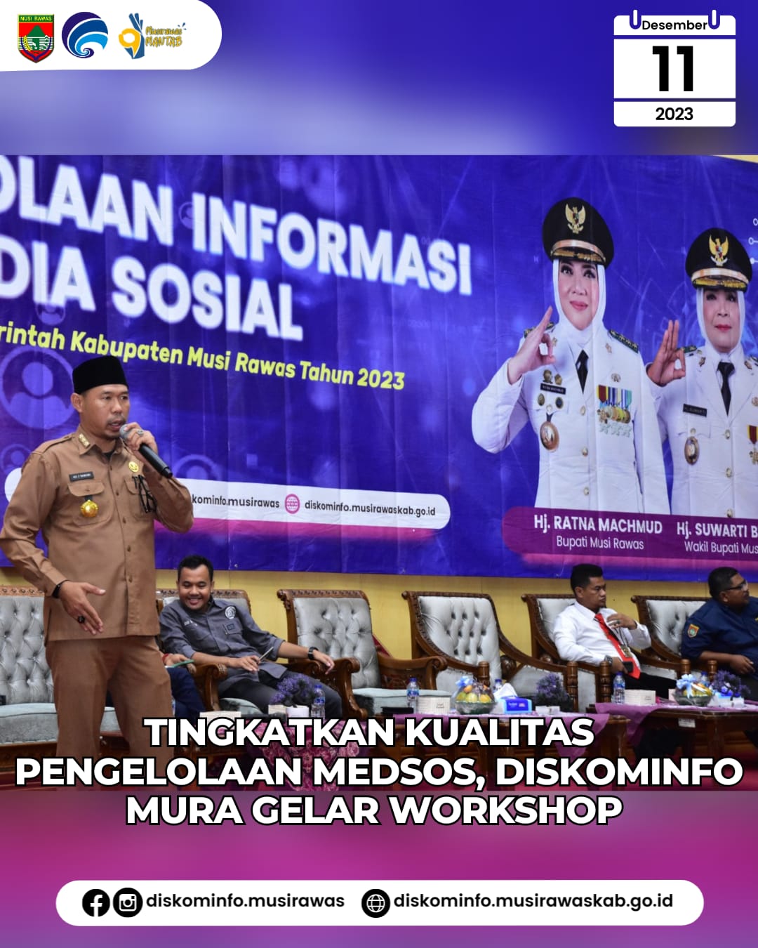 Tingkatkan Kualitas Pengelolaan Medsos, Diskominfo Mura Gelar Workshop