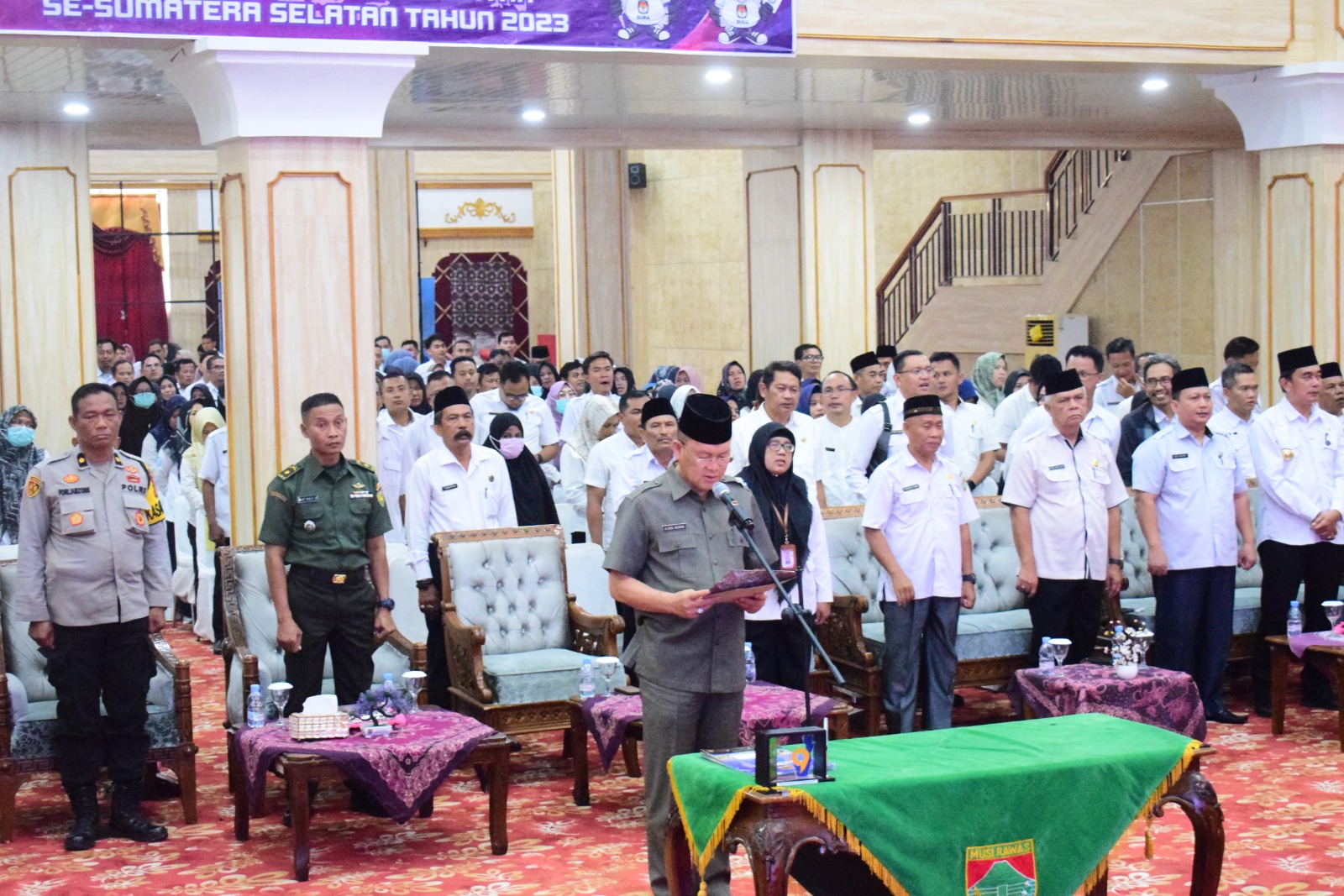 PJ Sekda Ikuti Deklarasi Netralitas ASN pada Pemilu Melalui Vidcon