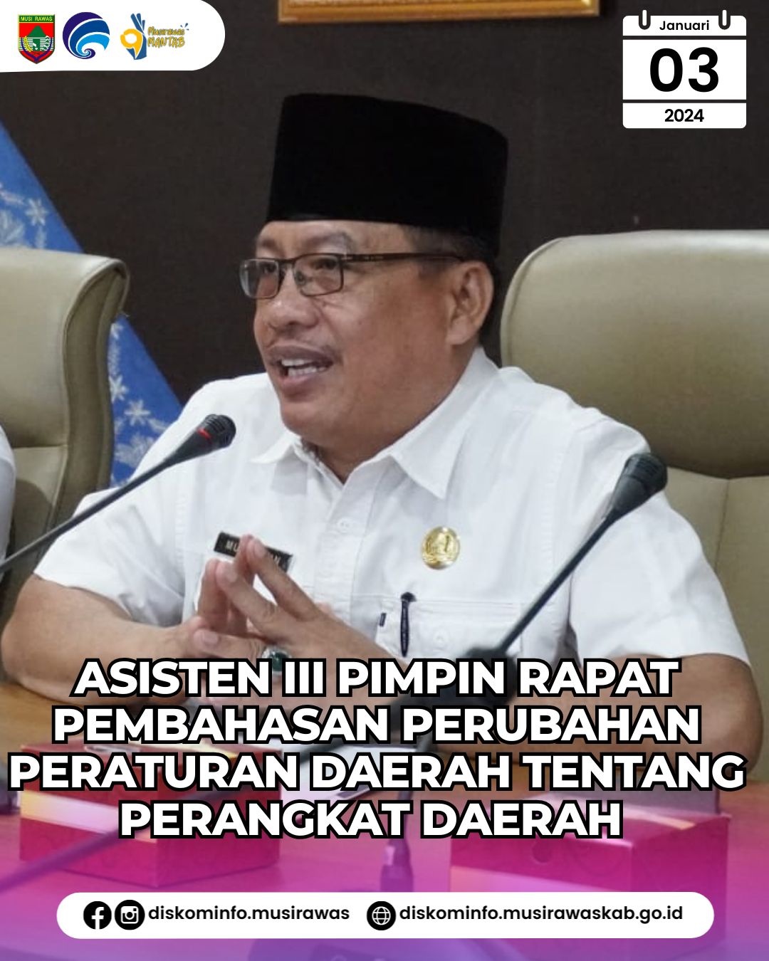 Rapat Pembahasan Perubahan Peraturan Daerah tentang Perangkat Daerah