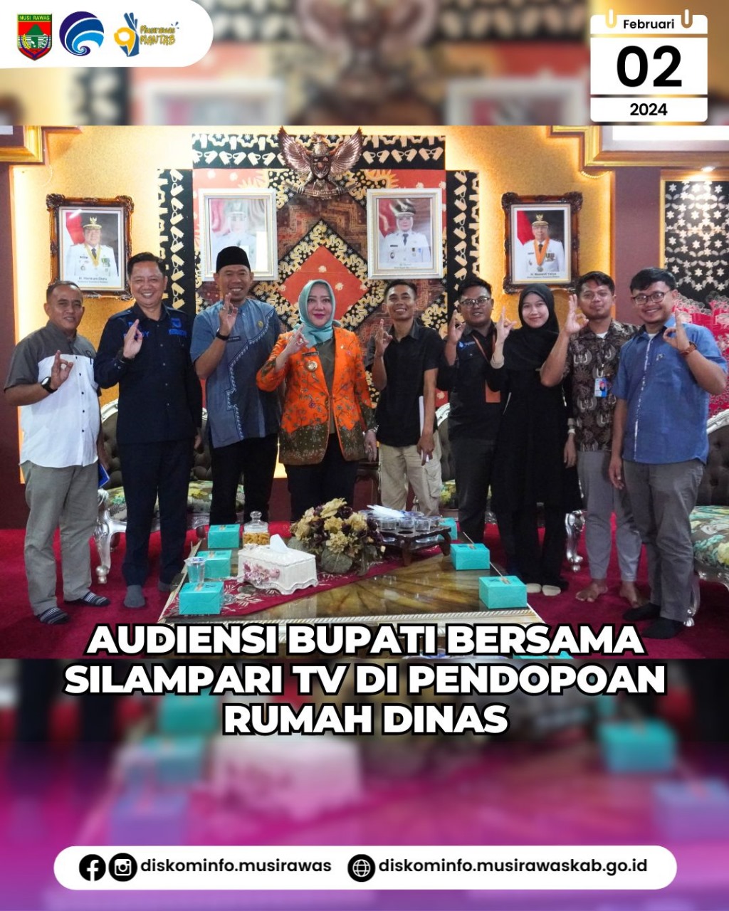 Audiensi Bupati Musi Rawas bersama Silampari TV