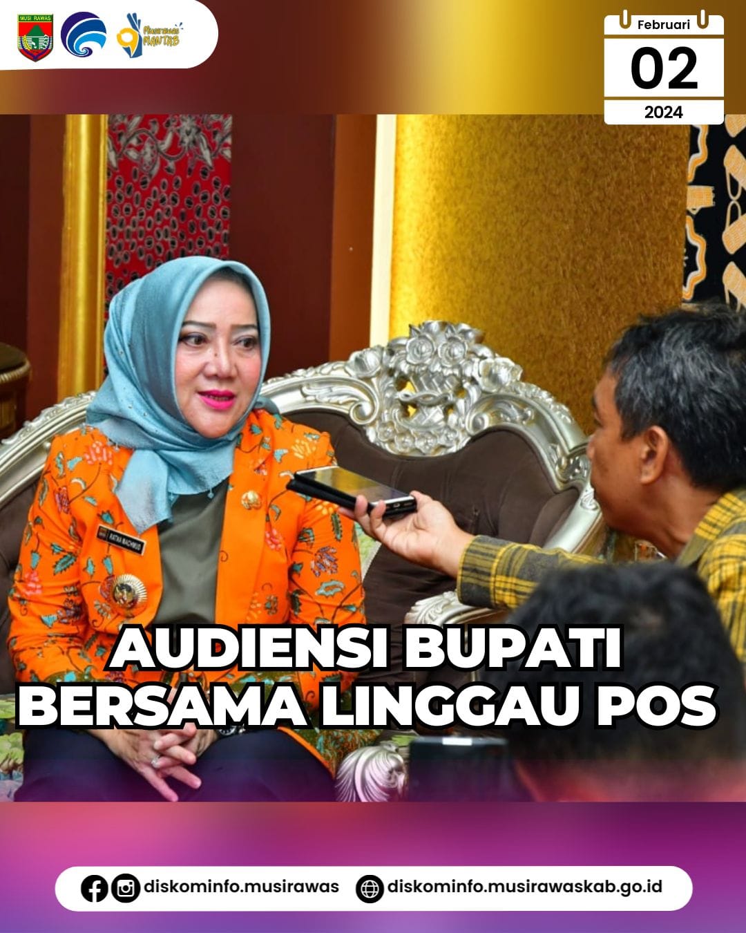 Audiensi Bupati Musi Rawas bersama Linggau Pos