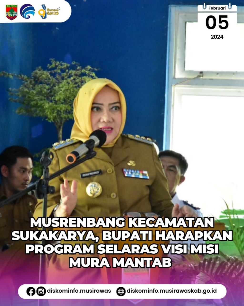 Musrenbang Kecamatan Sukakarya, Bupati Harapkan Program Selaras Visi Misi Mura MANTAB