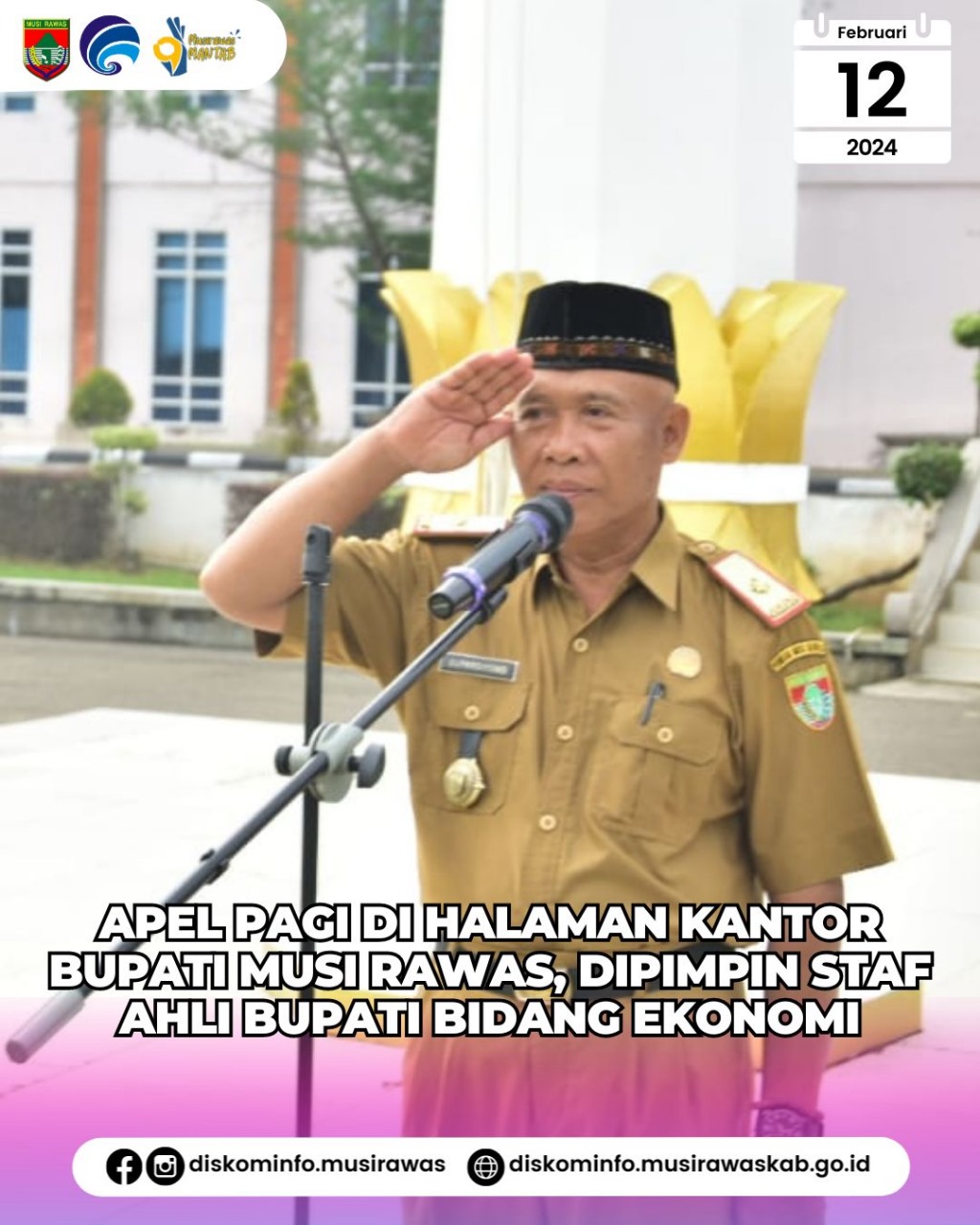 Apel Pagi Bersama di Halaman Kantor Bupati Musi Rawas