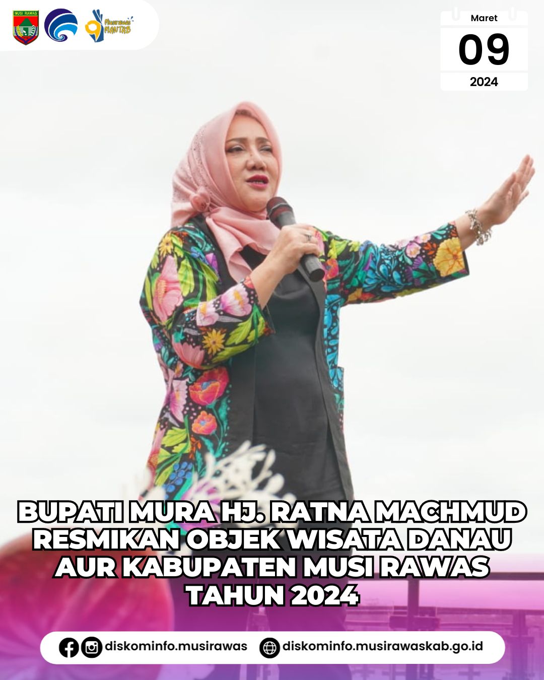 Bupati Musi Rawas resmikan Objek Wisata Danau Aur Musi Rawas Tahun 2024