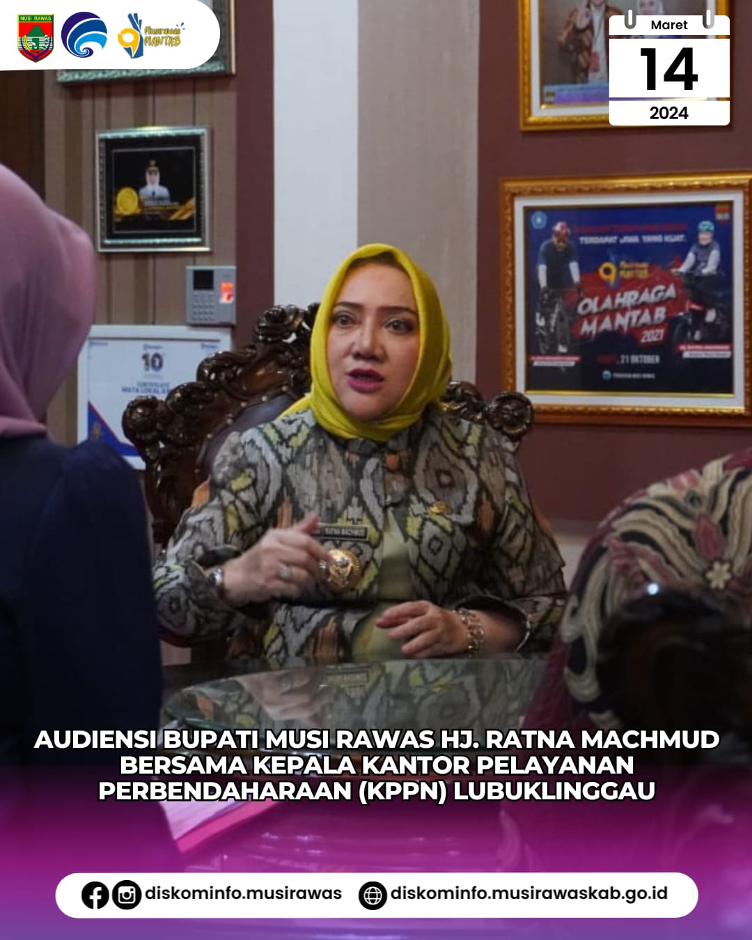 Audiensi Bupati Musi Rawas bersama Kepala KPPN