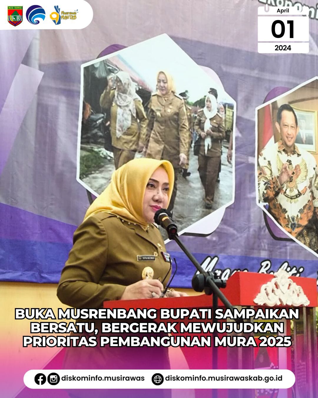 Buka Musrenbang Bupati Sampaikan Bersatu, Bergerak Wujudkan Prioritas Pembangunan Mura 2025