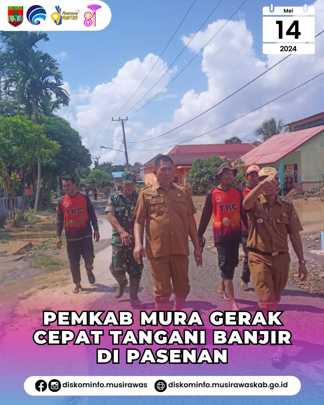 Pemkab Mura Gerak Cepat Tangani Banjir di Pasenan