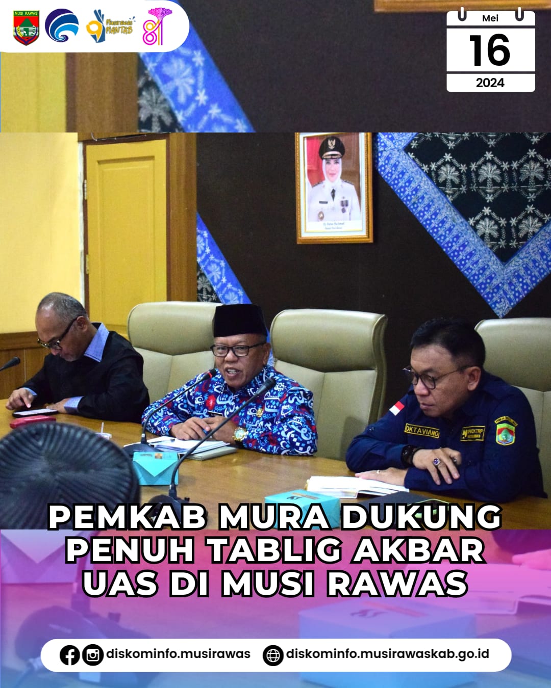 Pemkab Mura Dukung Penuh Tabligh Akbar UAS di Musi Rawas
