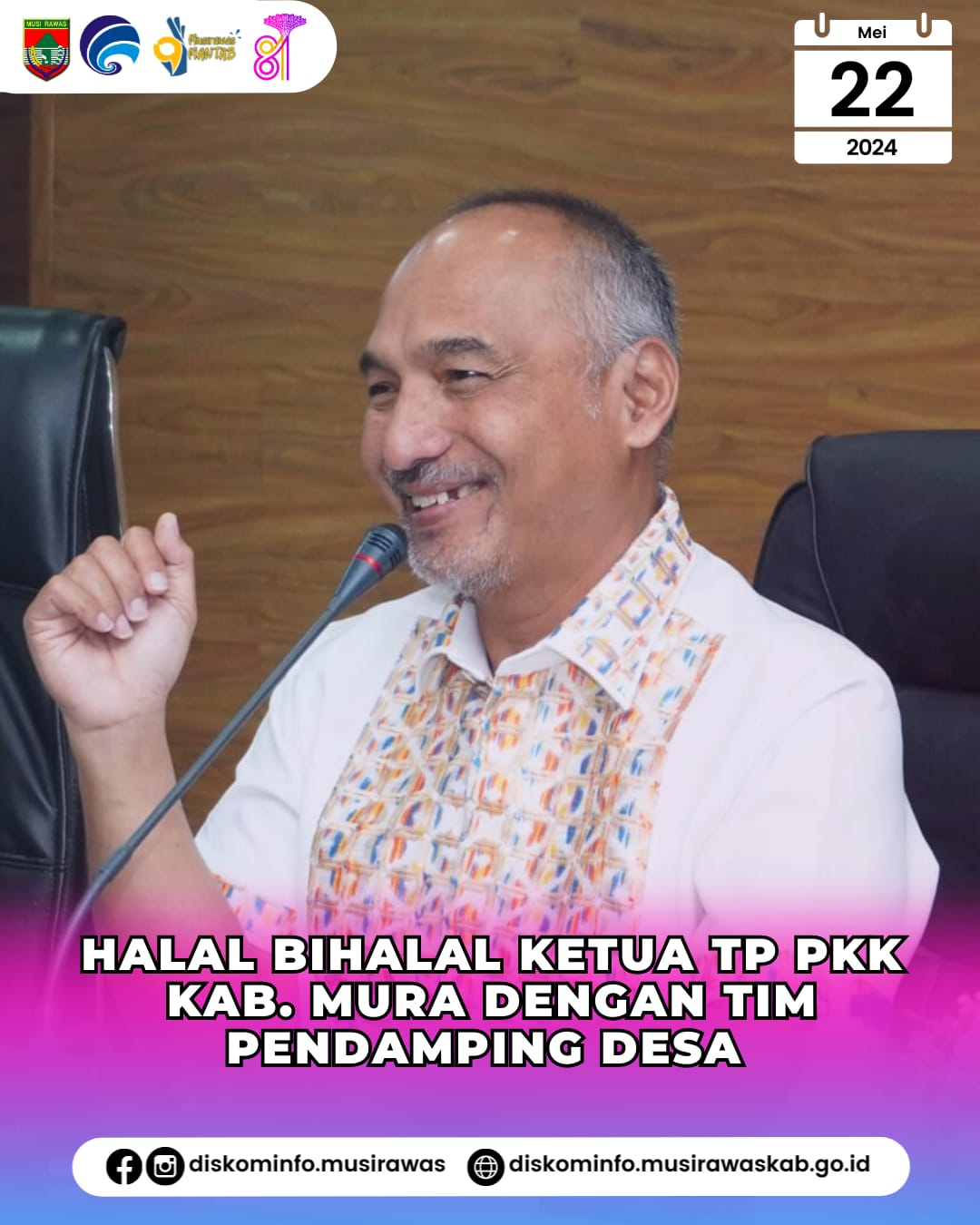 Halal Bihalal Ketua TP PKK dengan Tim Pendamping Desa