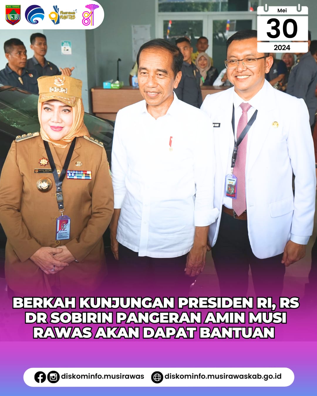 Presiden Jokowi Tinjau Pelayanan Kesehatan di RSUD dr. Sobirin