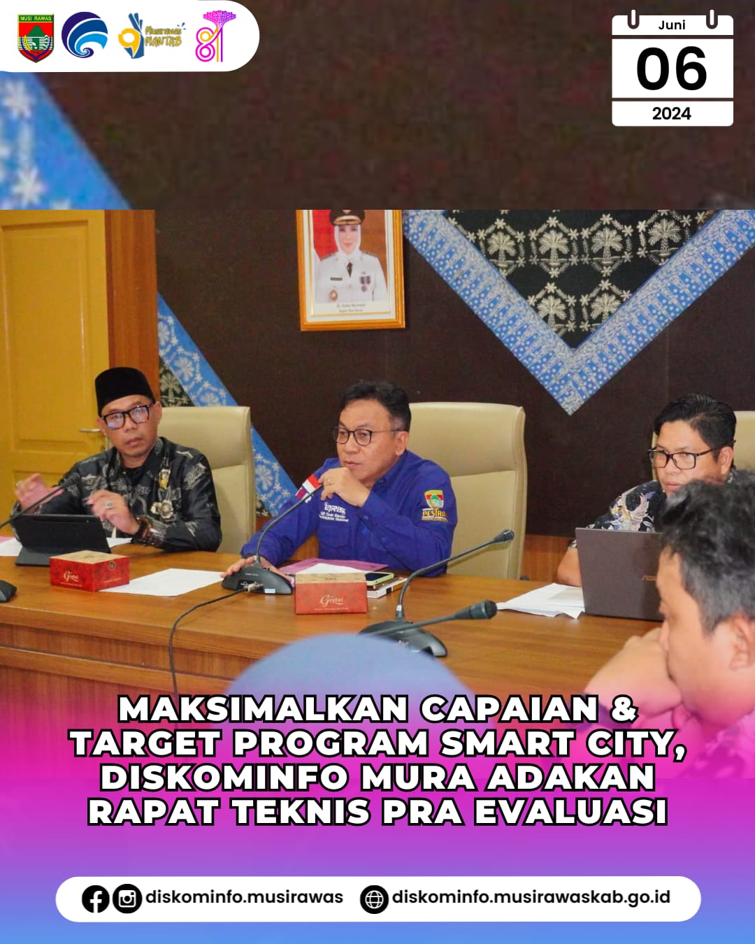 Maksimalkan Capaian dan Target Program Smart City, Diskominfo Mura Adakan Rapat Teknis Pra Evaluasi