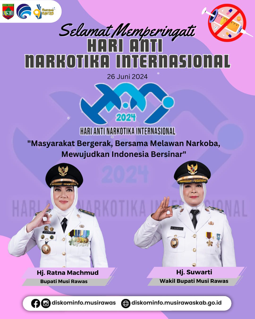 Selamat Peringati hari Anti Narkotika Nasional