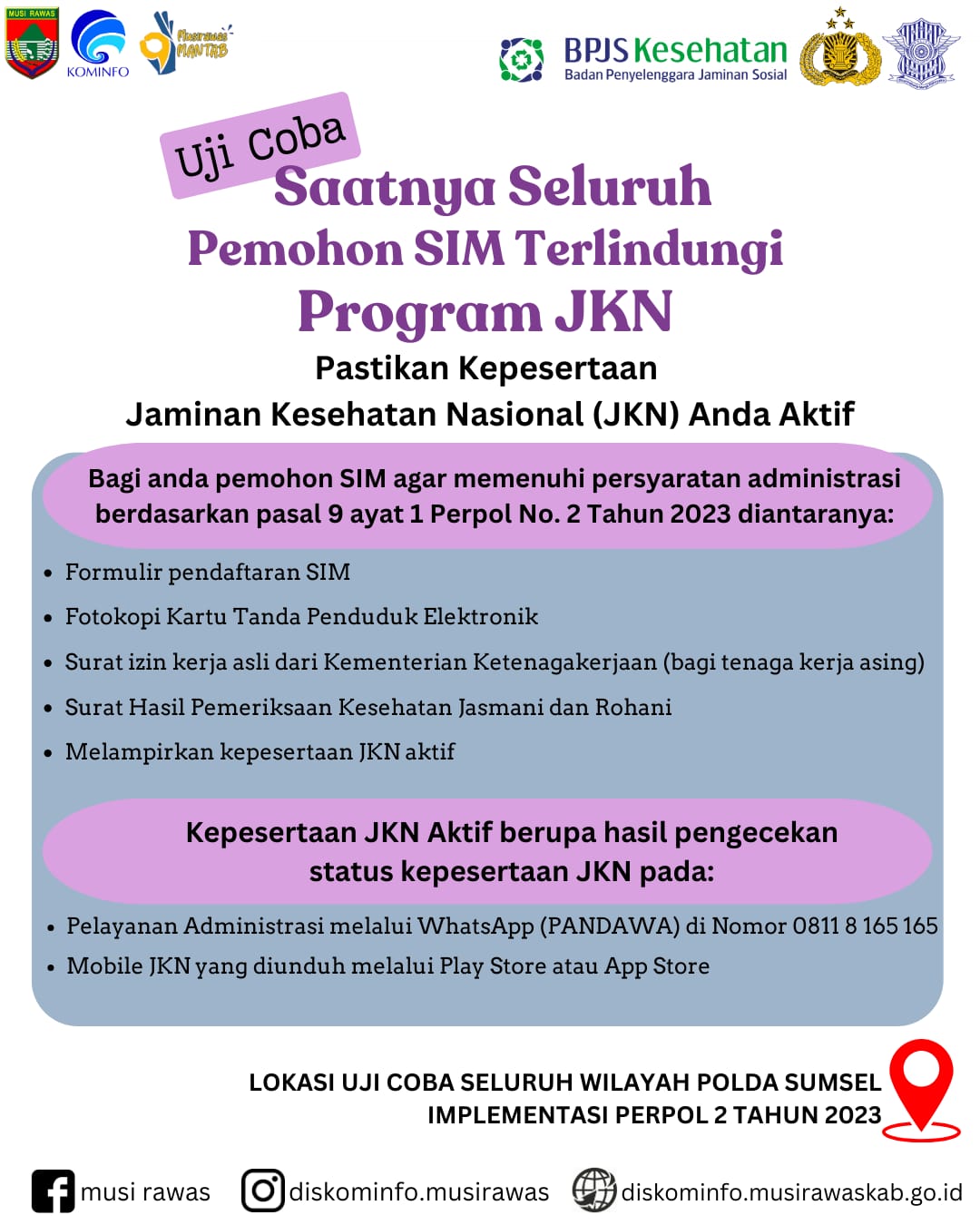Saatnya seluruh pemohon SIM terlindungi Program JKN