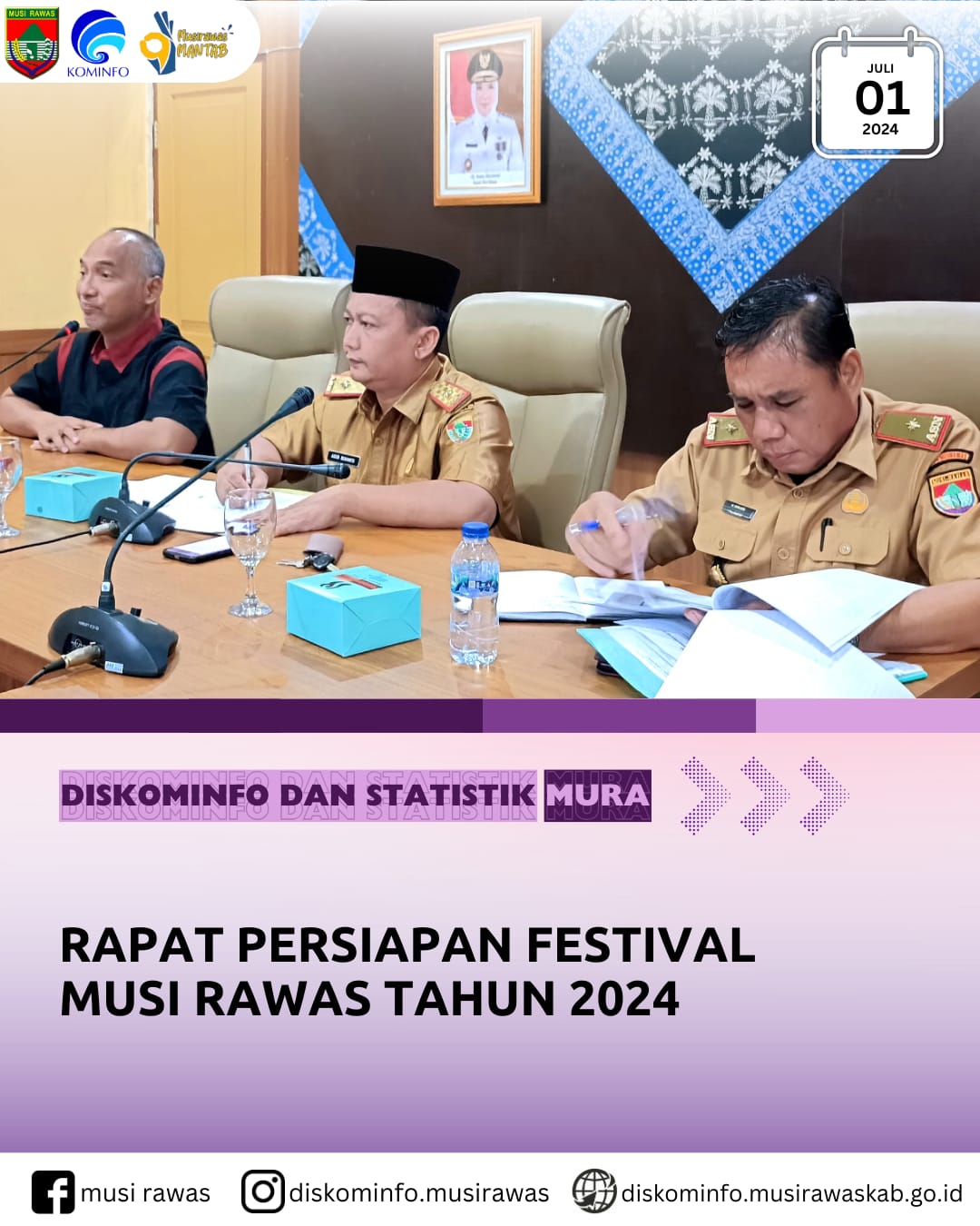 Rapat Persiapan Festival Musi Rawas Tahun 2024