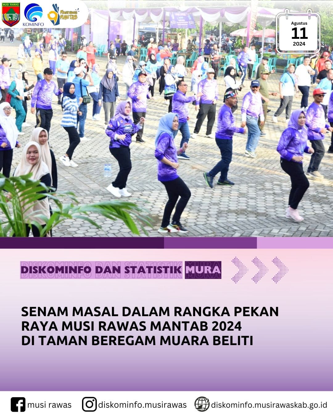 Senam Masal dalam rangka Pekan Raya Musi Rawas Mantab 2024