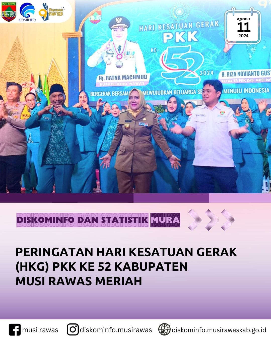 Peringatan HKG PKK ke 52 Kabupaten Musi Rawas Meriah