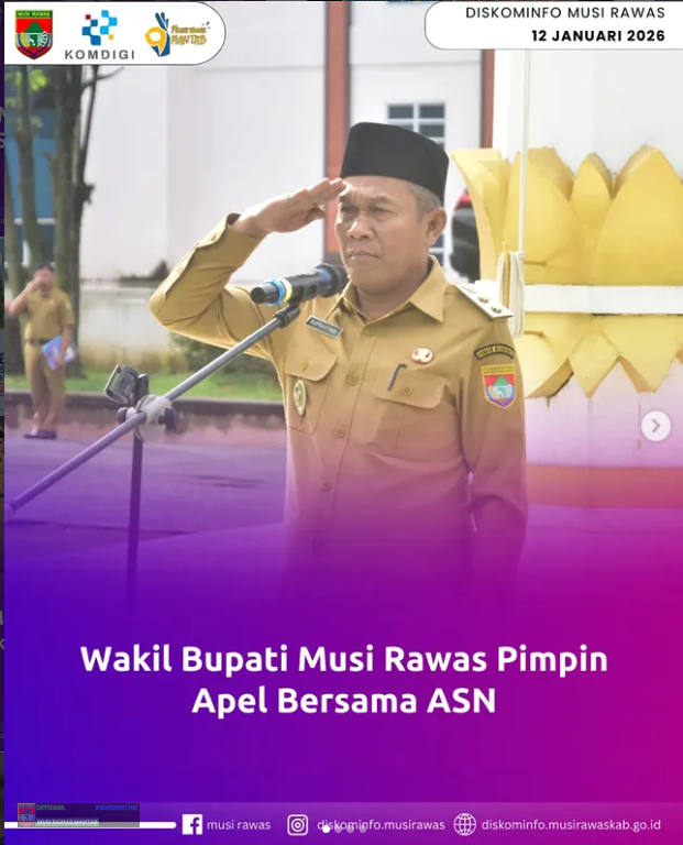 Wakil Bupati Musi Rawas Pimpin Apel Bersama ASN