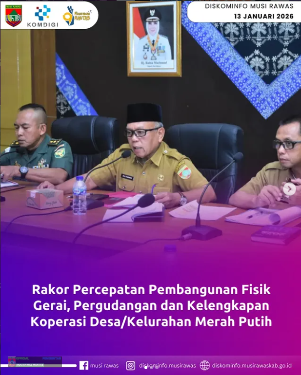 Rakor Percepatan Pembangunan Fisik Gerai, Pergudangan dan Kelengkapan Koperasi Desa/Kelurahan Merah Putih