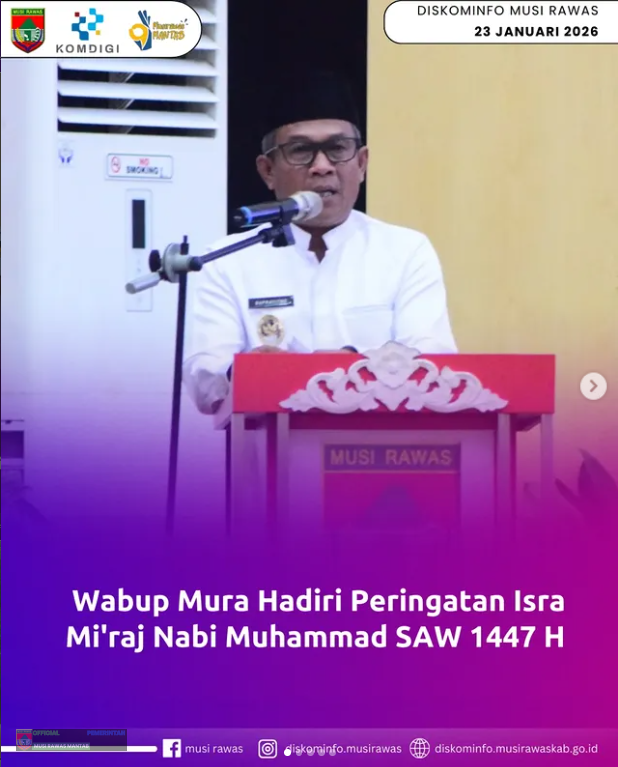Wabup Mura Hadiri Peringatan Isra Mi’raj Nabi Muhammad SAW 1447 H