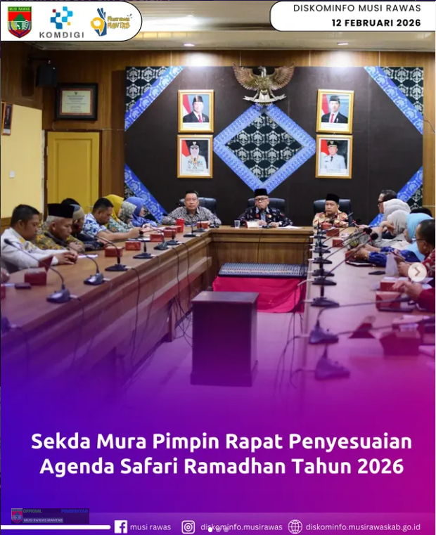 Sekda Mura Pimpin Rapat Penyesuaian Agenda Safari Ramadhan Tahun 2026