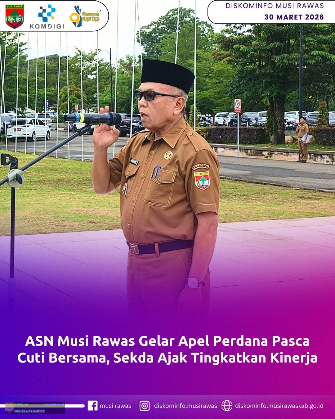 ASN Musi Rawas Gelar Apel Perdana Pasca Cuti Bersama, Sekda Ajak Tingkatkan Kinerja