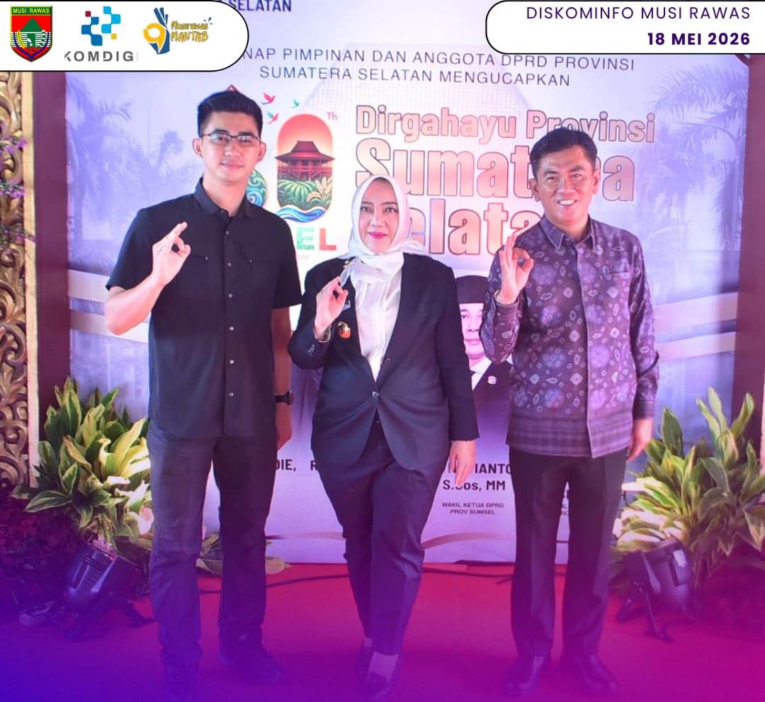 Bupati Musi Rawas Hadiri Rapat Paripurna Istimewa HUT ke-80 Provinsi Sumsel