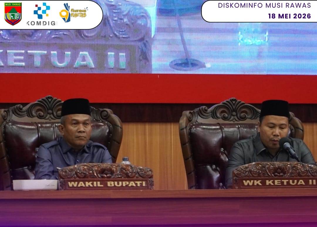 Wabup Mura Hadiri Rapat Paripurna DPRD Dalam Rangka Mendengarkan Pandangan Umum-umum Fraksi Dewan