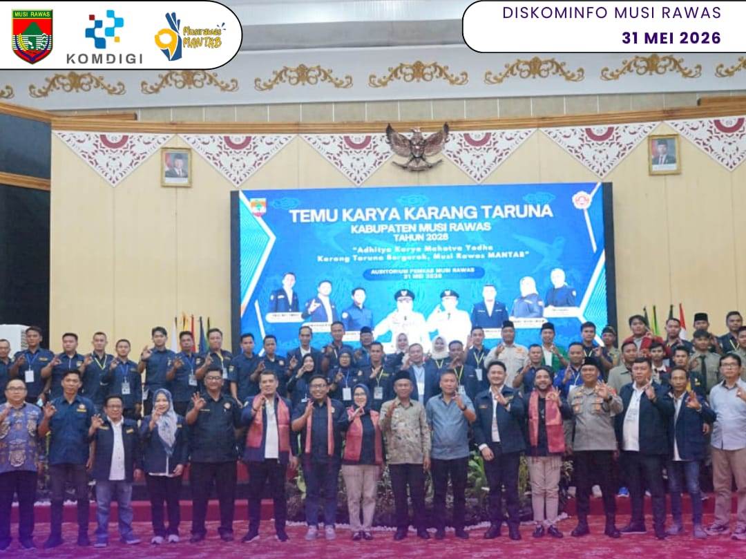 Wabup Suprayitno Buka Temu Karya Karang Taruna Musi Rawas, Dorong Pemuda Jadi Agen Perubahan