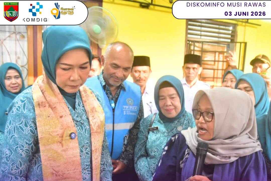 Ketua TP PKK Sumsel Tinjau Sentra Kerajinan Eco Print di Desa Suka Karya Kec. STL Ulu Terawas